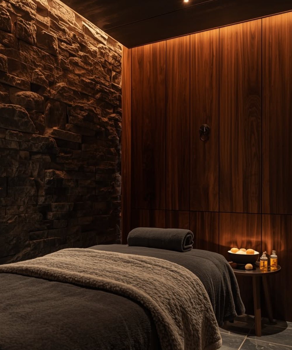 Spa con ambiente cálido